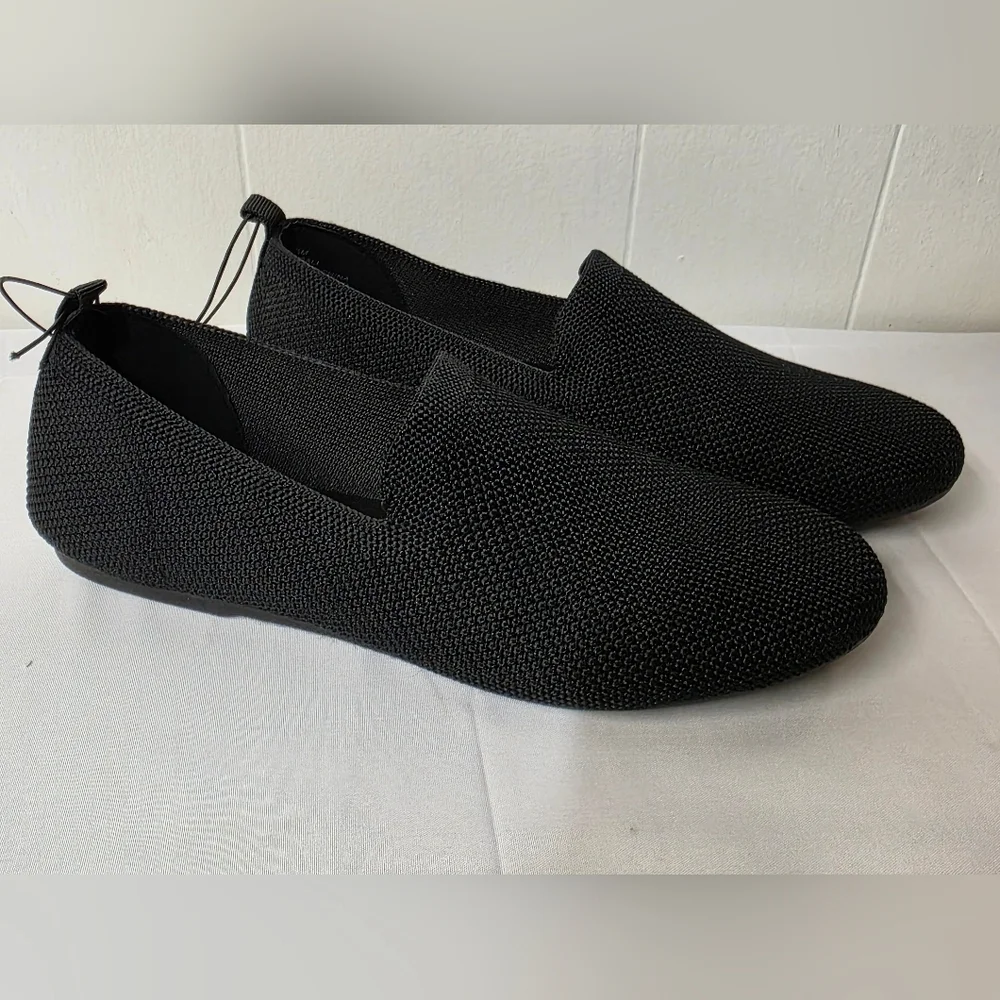 MIA Rosali Black Knit Slip-on Loafer Womens Size 6.5 New